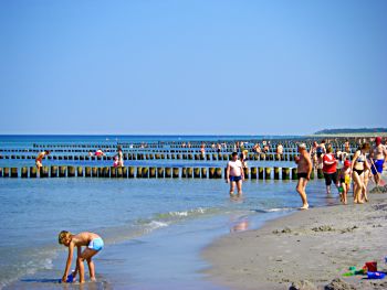Markgrafenheide am Strand an der Ostsee